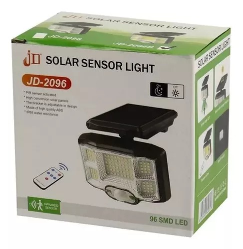 Lampara Solar Control Remoto Exterior